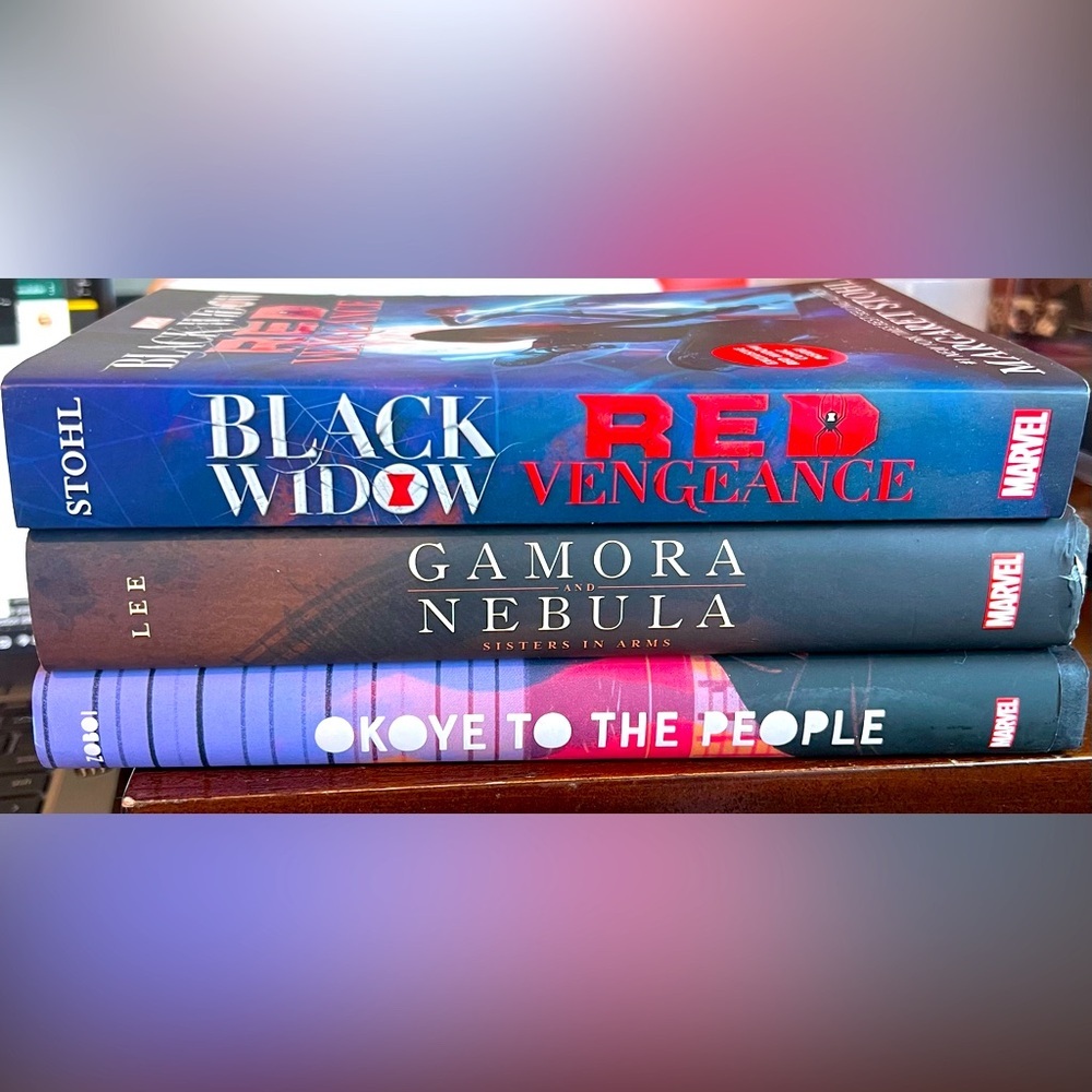 Lot Of 3 New Marvel Chapter Books Guardians Black Panther & Black Widow Pre Teen